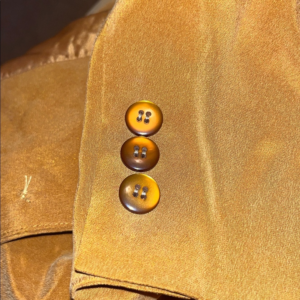 Vintage 100% Silk Chaus Blazer 14 - Picture 5 of 6